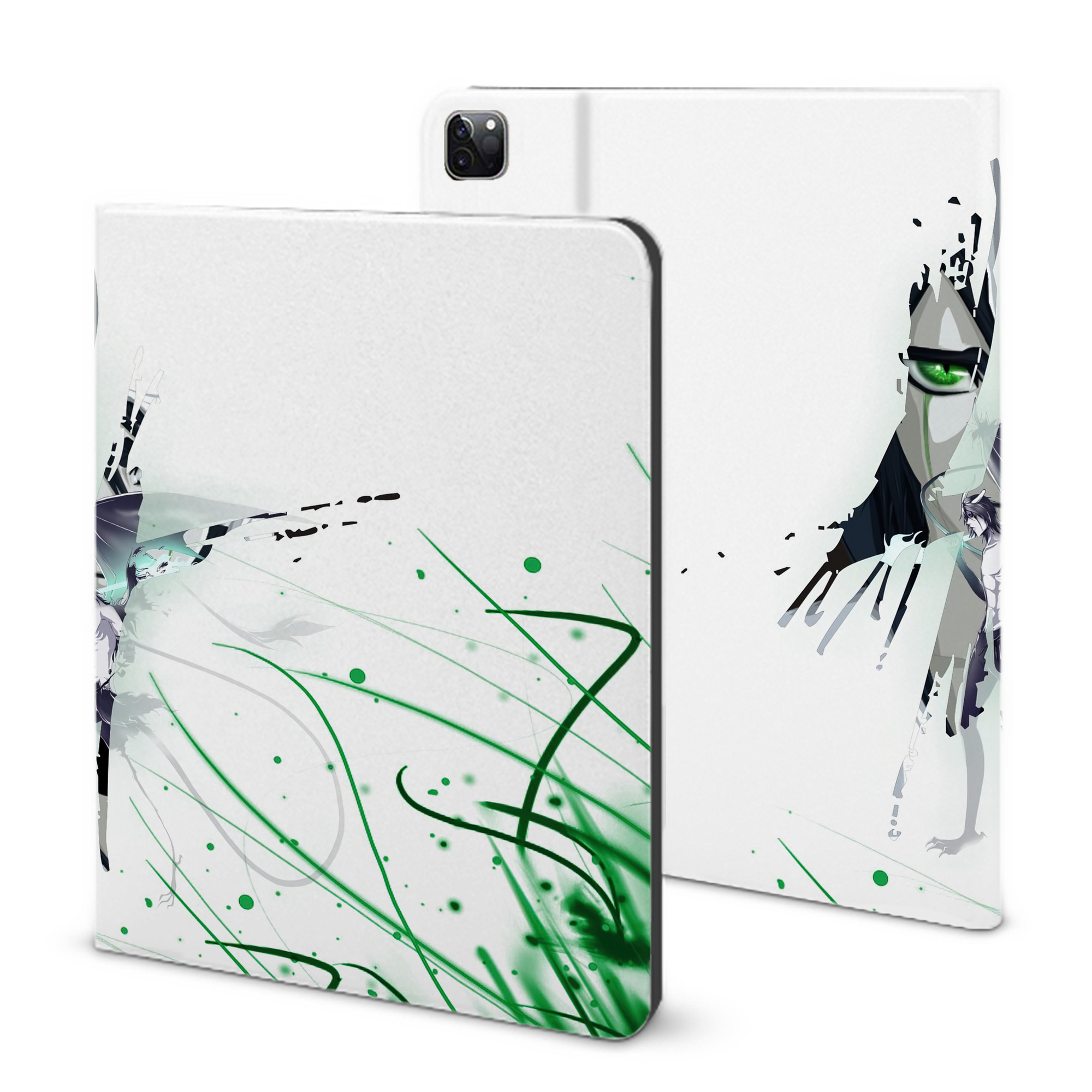 （画像用） ブリーチ BLEACH IPad ケース ブック型 PUレザー TPU 耐衝撃 軽量 薄型 ペン収納なし 全面保護 IPad 各モデル対応